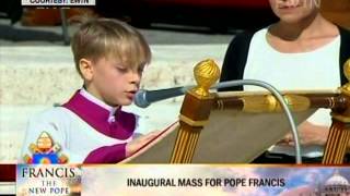 First reading, responsorial Psalm, second reading during Pope Francis' inaugural mass