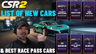 CSR2 Upcoming Cars | Best Race Pass Cars | CSR2 Race pass 3