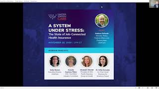 November 18 webinar: A SYSTEM UNDER STRESS: The State of Job-Connected Health Insurance