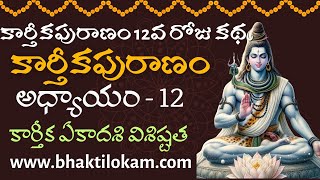 కార్తీకపురాణం అధ్యాయం 12 🙏 KarKarthikapuranam day 12 story #karthikapuranam