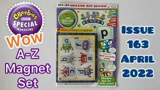 CBeebies Special Magazine Alphablocks A-Z magnet set 🥰♥️😀