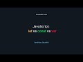 Javascript Variables Explained in 5 Minutes