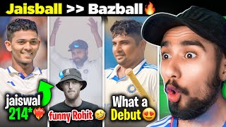 BAZBALL KA THE END! 😂 Yashasvi Jaiswal 214 runs 😍 | Sarfaraz Test Debut 🥹 | IND vs ENG