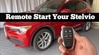 How To Use Remote Start On 2017 - 2022 Alfa Romeo Stelvio Remote Key Fob