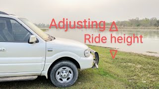 TATA SAFARI RIDE HEIGHT ADJUSTMENT | HOW TO | LOW SUSPENSION