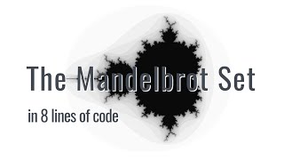 The Mandelbrot Set (fractal) in 8 lines of code (Python/Pygame)