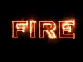 After effect tutorial | fire text with saber