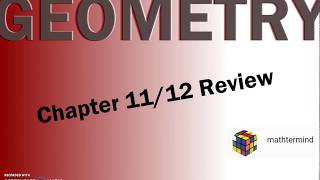 Geometry Chapter 11-12 Review