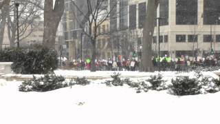 70,000 Rally in Madison, Wisconsin: "This is what democracy looks like"