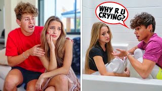 RANDOMLY CRYING THROUGHOUT THE DAY PRANK!!