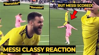 Different reaction when MESSI silences 'RONALDO' chant from Nashville fans | Football News Today
