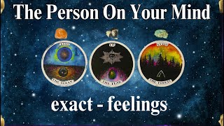 THE PERSON ON YOUR MIND (exact-feelings) 🤔 #timeless Tarot Psychic Reading!