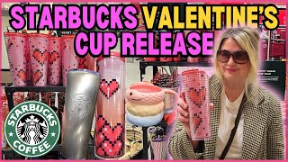 STARBUCKS COFFEE | VALENTINES AND LUNAR 2024 NEW CUP RELEASE DAY | STORE WALK THRU