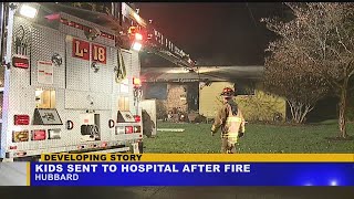 Family escapes fire in Hubbard, pets lost