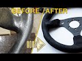 HOW TO CLEAN and RESTORE ALCANTARA STEERING WHEEL. FOR FREE !!! Amazing results!