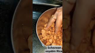 #schezwan soyabin rice|