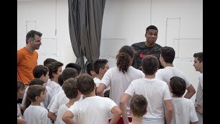 Giannis Antetokounmpo visited the Eurohoops Academy Summer Camp