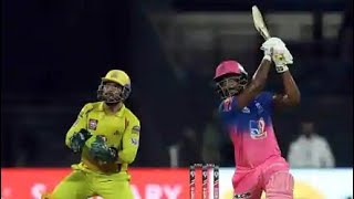 IPL 2020 | CSK Vs RR | Sanju Samson played stormy innings | 74 run off 32 balls