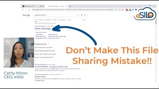 Don't make this dangerous file sharing mistake in Google Drive!