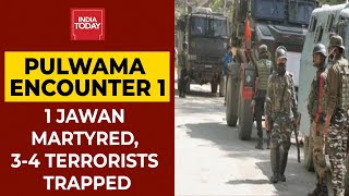 Kashmir: Encounter Breaks Out Between Security Forces & Terrorists In Pulwama, 1 Soldier Martyred