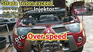 Strada Triton over speed | Baru di servis ganti injektor, seperti ini kondisinya