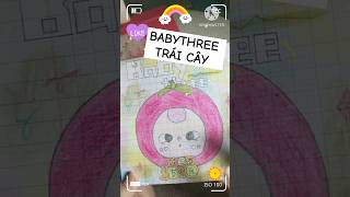 Unbox babythree trái cây (tự làm)#cute #handmade #diy #unboxing #baby #kawaii #unbox #babythree #kid