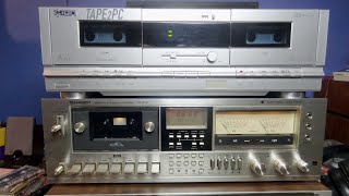 ION Tape2PC twin cassette deck tape to mp3 converter vs Vintage Sharp HiFi Tape Deck, Pyle PT649