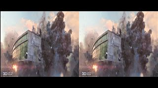 Thanos attacks Avengers' Building • Endgame 3D 4K • 5.1 Audio