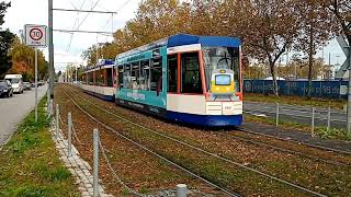 Betriebsfahrt Heag mobilo Darmstadt: Wenden einer Straßenbahn