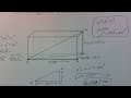 how to find the diagonal of a rectangular prism box or cube .