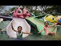 BERMAIN DAN BERENANG DI KOLAM RENANG ANAK MAIN SELUNCURAN 🛝 | Salsa and family