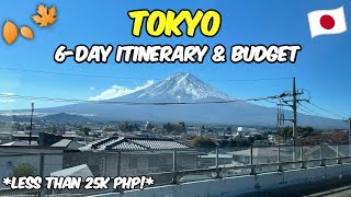 TOKYO BUDGET & ITINERARY! 🇯🇵 | JM BANQUICIO