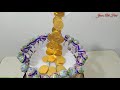 diy candy tower candy cake with floating candies