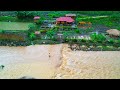 Heavy rain and terrible floods - Sang vy's farm and garden were flooded with water - Save the farm