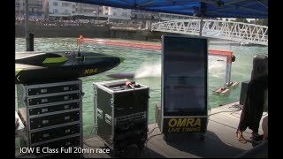 OMRA Model Power Boat racing Cowes IOW 2019 E Class Full 20min race