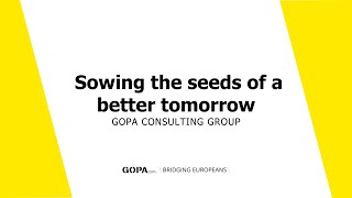 GOPA Consulting Group: Sowing  the seeds of a better tomorrow