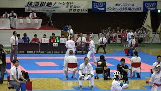 2018IH 空手道 女子 個人組手3回戦 永井  浜松開誠館（静岡県） 対 二村桜子 日本航空（山梨県）