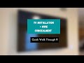 Tv Installation + Wire Concealment | Quick walkthrough.