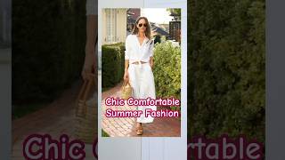 Classic Comfortable Summer Fashion #style #fashionover40 #summerfashion #comfortablefashion #fashion