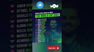 Squad of South Africa for T20 World Cup ✅#viral #shorts #youtubeshorts #cricket #southafrica
