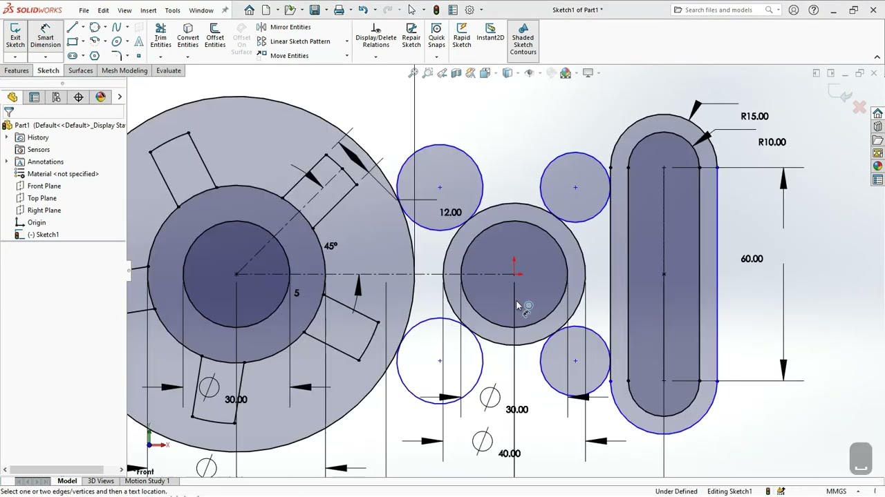 Solidworks 2d Sketch Exercise Sw004 Youtube Solidworks 2d Sketch Exercise Sw004 Youtube