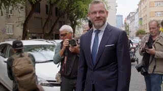 Chairman of Hlas, Peter Pellegrini, casts ballot in Slovakia parliamentary election