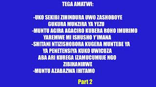 TEGA AMATWI UKO SEKIBI ZISOBANURA UBUBASHA IGITAMBO CYA MISA KIZIGIRAHO N'ANDI MABANGA YAZO - PART2