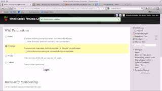 Wikispaces Permissions