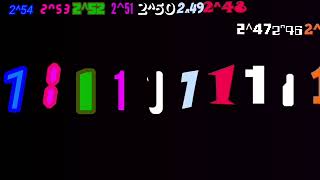 Binary Numbers 0 To 2^60 With Sounds