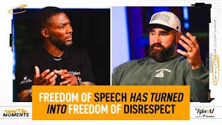 Ryan Clark, Fred \u0026 Chan react to fans taunting Jason Kelce: Complete disrespect | The Pivot Podcast