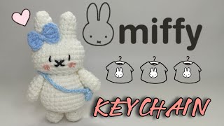 LET'S CROCHET MIFFY RABBIT KEYCHAIN