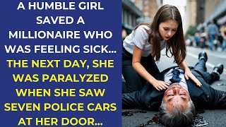 A HUMBLE GIRL SAVED A MILLIONAIRE WHO WAS FEELING SICK... THE NEXT DAY, SHE WAS PARALYZED WHEN SHE…