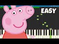 Peppa Pig Theme Song - EASY Piano Tutorial