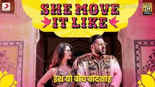 She Move It Like Mp3 Song| Badshah | Warina Hussain | ONE Album | Arvindr Khaira